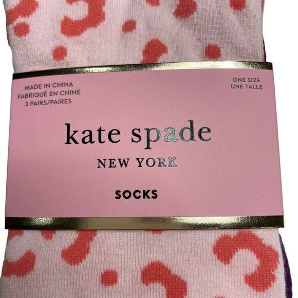 Kate Spade Set 3 Long Socks - Picture 3 of 7